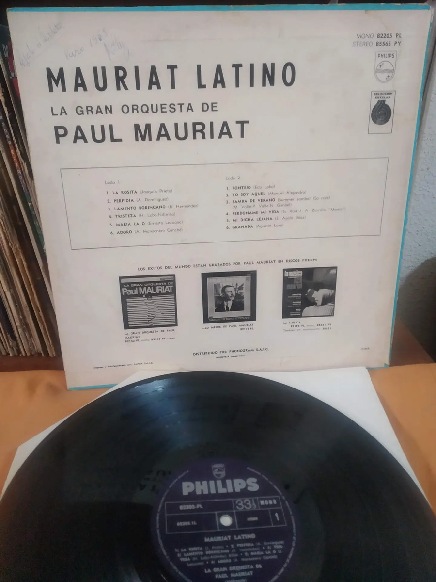 Paul Mauriat And His Orchestra - Mauriat Latino - vinilo 1968