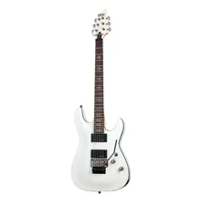 Guitarra Eléctrica Schecter Demon Series Demon-6 Fr De Tilo Vintage White Con Diapasón De Palo De Rosa