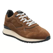 Zapatilla Cuero Hombre Gante Café Hush Puppies