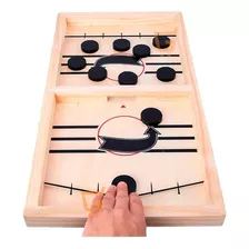 Juego Clásico De Madera Hockey De Mesa Elástico +6