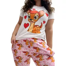 Pijama Manga Corta Mujer Personajes