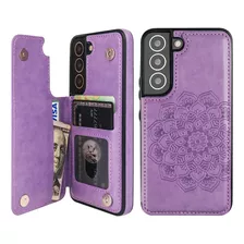 Funda Tipo Cartera Para Samsung Galaxy S22 - Morado