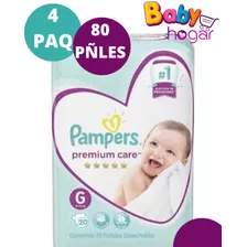 Pañales Pampers Premium Care Tallas M G Xg Xxg X4paquetes