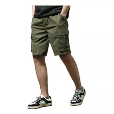 Bermuda Cargo Pantalon De Hombre Jogger Chupin Elastizado 