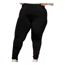 Calça Legging Plus Size Feminina Fitness Lisa Grossa