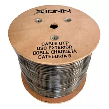 Cable Utp Cat 5e Exterior Rollo De 305m Doble Chaqueta