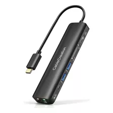 Hub Usb C Con Ethernet, Cablecreation 7 En 1 Hdmi Usb C Adap