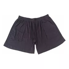 Shorts Plus Size Tecido Viscolycra Com Bolsos Tam. G1 Ao G5