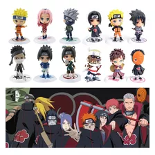 12pcs/set 7 Cm Naruto Figura Juguete Anime Muñeca Adornos