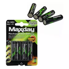 Pilas Maxday Pack X4 Aa Recargable 2800mah