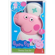 Estuche Juguete Maletin Doctor Peppa Con 8 Accesorios Color Blanco