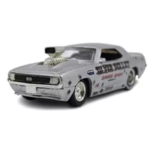 Miniatura Jada 1969 Chevy Camaro Silver Bullet Bigtime 1/64