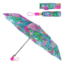 Paraguas De Viaje Lilly Pulitzer Compacto, Bonito Paraguas C