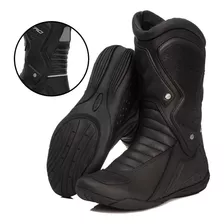 Bota Motociclista Couro Acero Speed Low Cano Alto Track