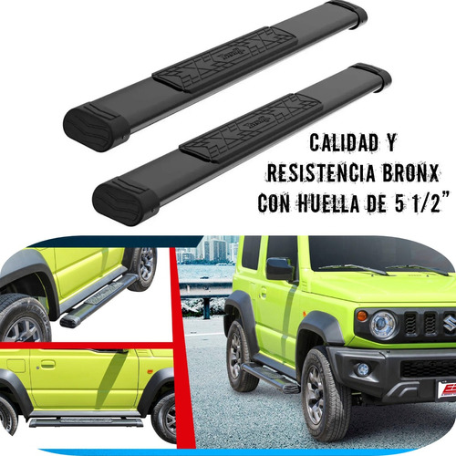 Estribos Bronx Suzuki Jimny 2021 Negro  Foto 2