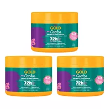 Creme De Tratamento Niely Gold 430g Cachos Defi Prolon - 3un