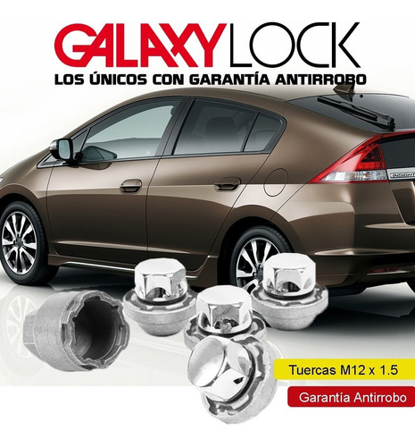 Tuercas De Seguridad Honda Insight Exclusive 2020 Galaxylock Foto 4