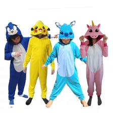 Pijama Kigurumi Macacão Fantasia Malha Leve Perssonagem