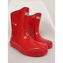 Bota De Lluvia Niño Rojo