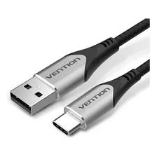 Cable Carga Rápida Qc Reforzado Usb-c A Usb 2metros Vention