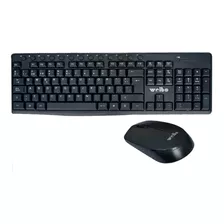 Combo Teclado Y Mouse Inalámbrico Usb 2.4ghz Rey Ofertas Color Del Teclado Negro