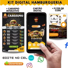 Kit Digital Completo Para Delivery De Lanches/ Hambúrguer