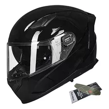 Ilm Casco Integral Para Motocicleta Y Moto De Nieve Con Pelí