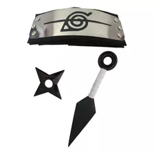 Kit Itachi - Kunai + Shuriken + Bandana Renegada - Naruto