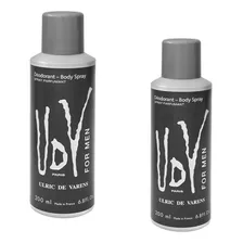 Kit 2 Desodorante Body Spray Udv For Men 200 Ml 