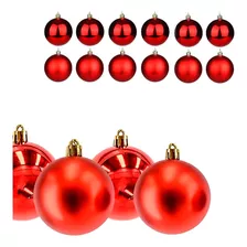 Kit 24 Bolinhas Bola 4 Cm Árvore De Natal Enfeite Decoração 