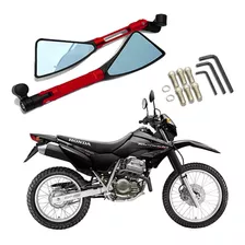 Retrovisor Stallion Vermelho Moto Honda Xr 250 Tornado 2004