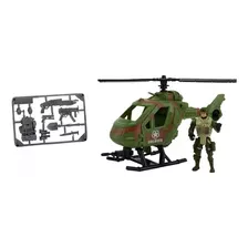 Helicóptero De Plástico C/acessórios Missão De Elite Etitoys