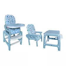 D´bebe Silla Alta Multiconfort 2 En 1 Color Azul Periquera