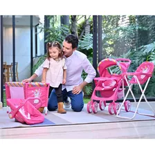 Babykits Juegos Para Niñas Coche Silla Moises Corral Maxidol Color Rosa