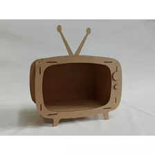 2 Tv Retro Nicho Decoração Lembrancinha Madeira Mdf