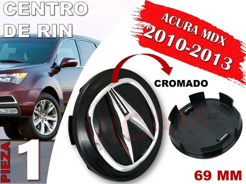 Centro De Rin Acura Mdx 2010-2013 69 Mm (negro) Foto 2