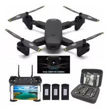 Drone Dm107s Plegable Doble Cámara Wifi Full Hd + 3 Baterías