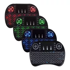 Mini Teclado Air Mouse Touch Sem Fio Tv Wireless C Luz