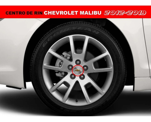 Kit De 4 Centros De Rin Chevrolet Malibu 2012-2019 52 Mm Foto 2
