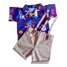 Roupa Infantil Bolofofos Menino Conjunto Bolofofo Bebês