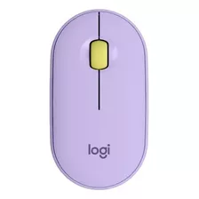 Mouse Inalámbrico Logitech Pebble M350 Compacto Color Lavender Lemonade