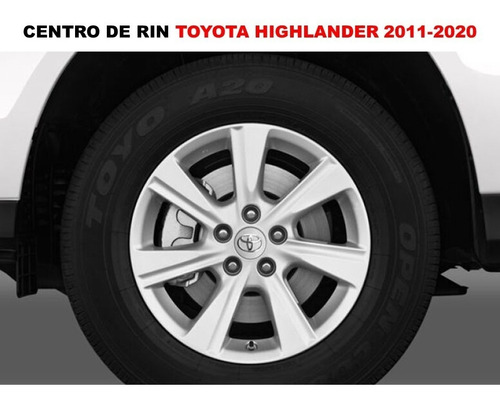 Kit De 4 Centros De Rin Toyota Highlander 11-20 62 Mm  Foto 5