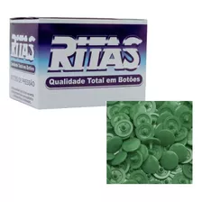 Botão De Pressão Tic Tac Ritas Nº10 Cx 200 Unidades Cor Verde-musgo