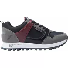 Tenis Casuales Hombre Goodyear 389y Gris Negro Confort Sport