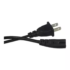 Cable De Poder Tipo 8 - 1.5 M Para Grabadora, Impresoras, Tv