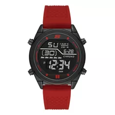 Reloj Hombre Skechers Kentwood Silicon R Color De La Correa Rojo