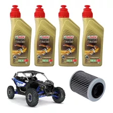 Kit Troca De Óleo Castrol 10w40 Utv Can Am Maverick X3 Xrs