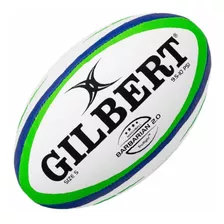 Pelota Gilbert Barbarian 2.0 Rugby N5 Profesional Color Blanco
