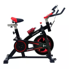 Bicicleta Fija Spinning Gadnic Fit Pro Botellita Garantia Color Negro/rojo