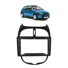 Moldura 9 Polegadas Peugeot 206 2001/10 Preto Fosco